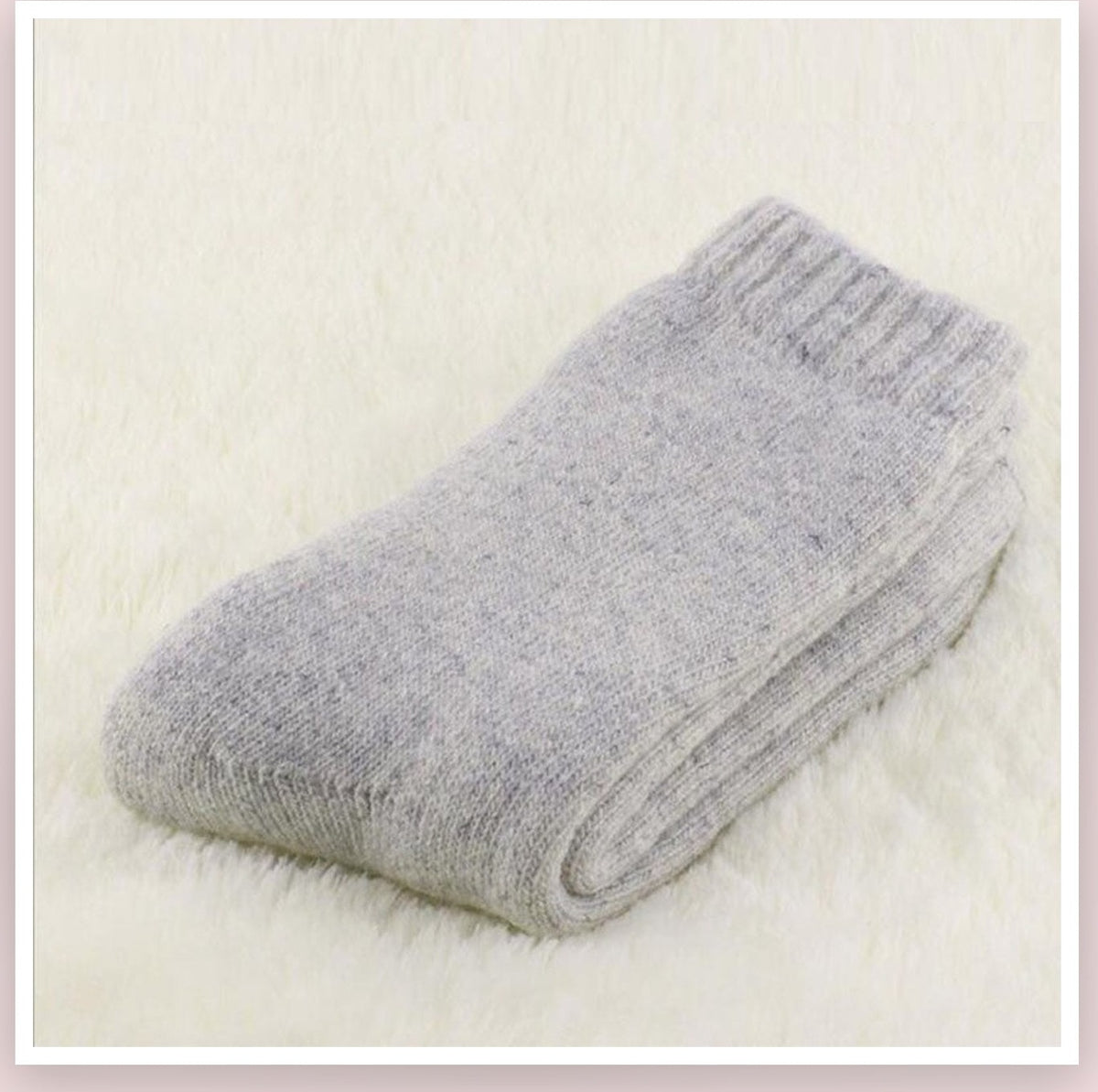 Paire de chaussettes épaisses grise pour homme