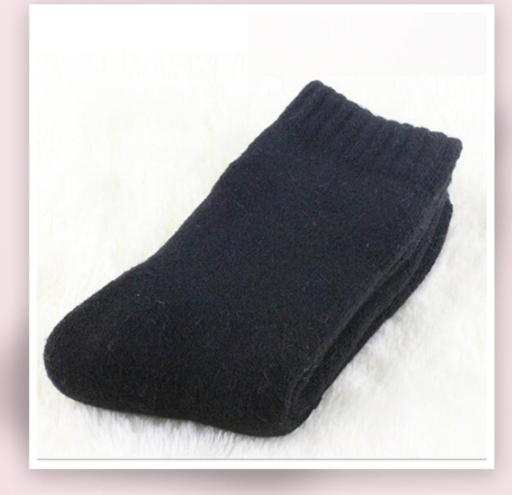Paire de chaussettes épaisses noire pour homme