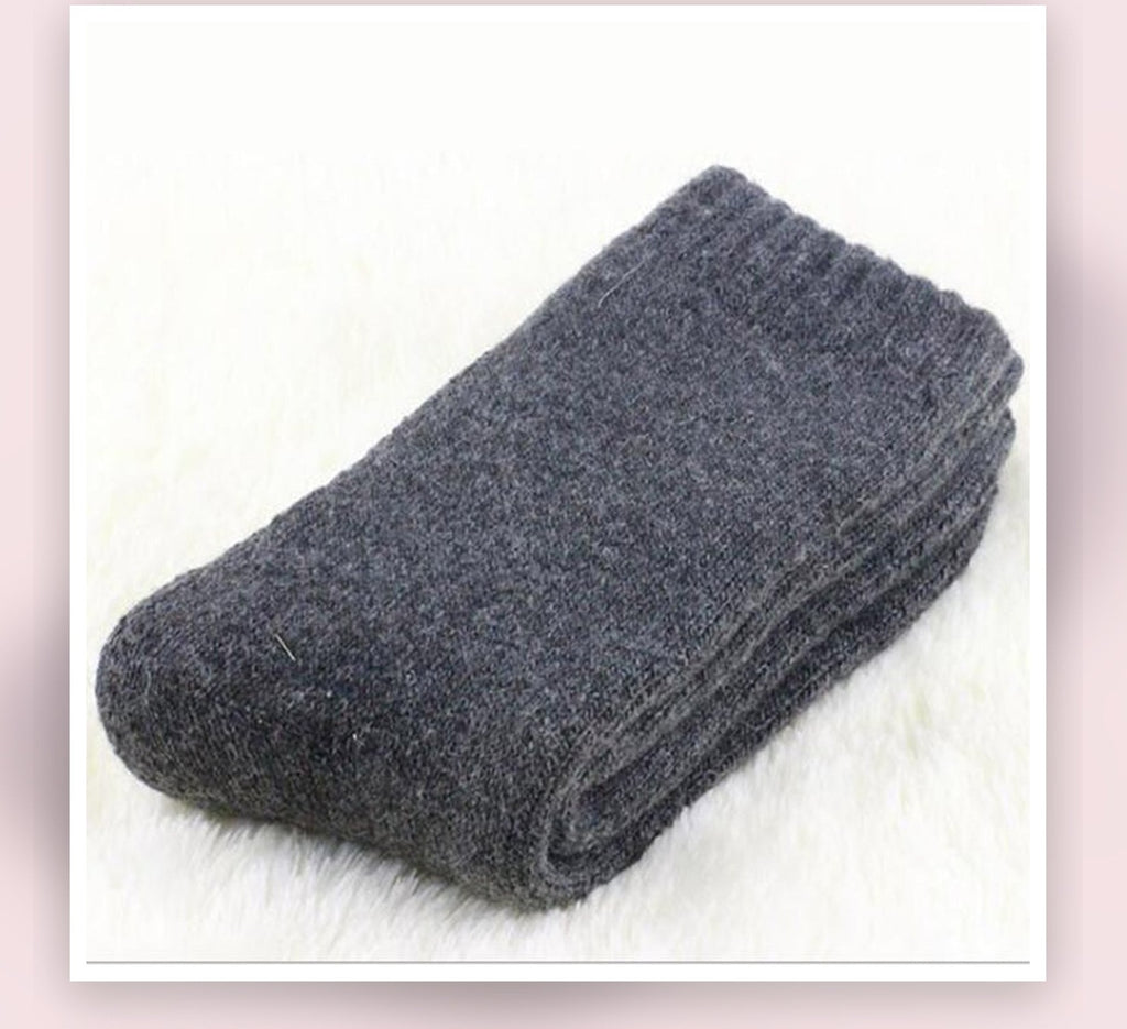 Paire de chaussettes épaisses gris foncé pour homme