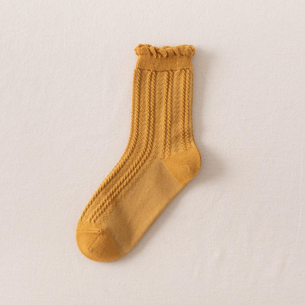 Chaussettes à volants, détail du volant Image