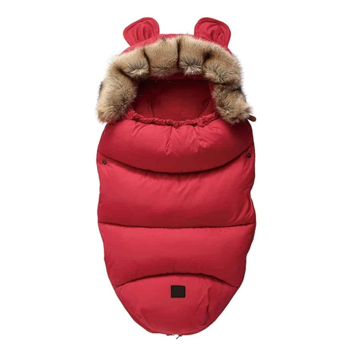 Gigoteuse chaude bébé à capuche, variante rouge, sans contour