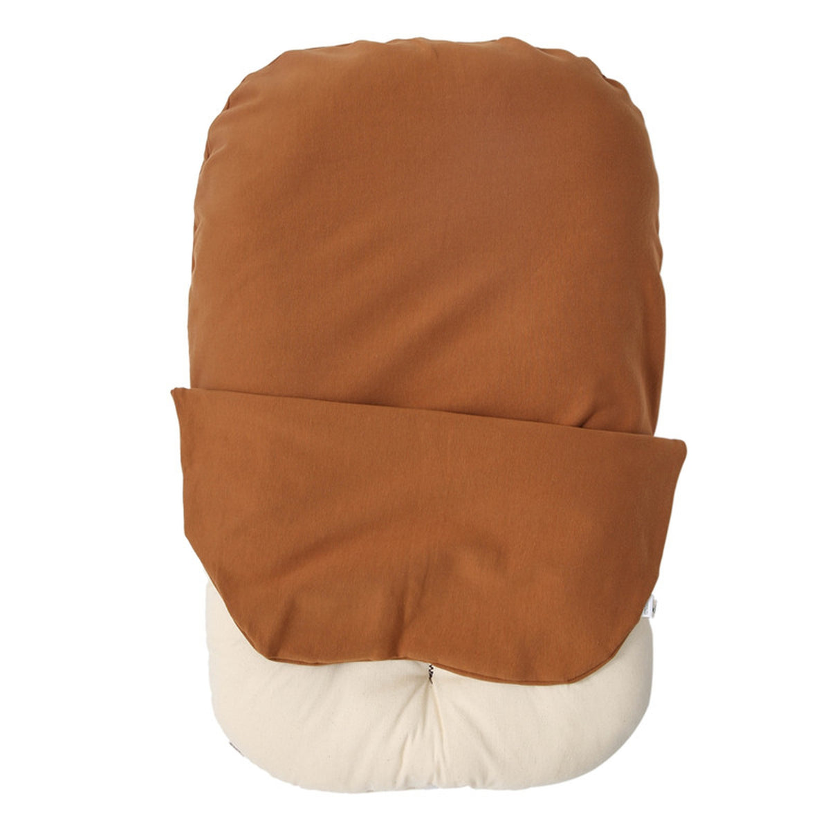 Coussin cocon bébé marron vu seul