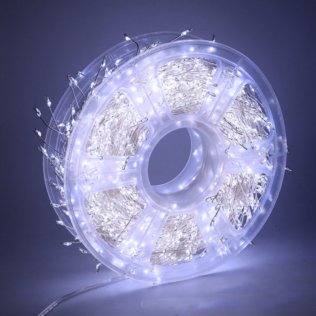 Guirlande lumineuse LED en blanc froid sur son fil
