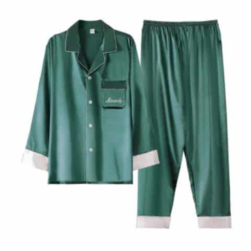 Pyjama homme Miracle vert haut et pantalon