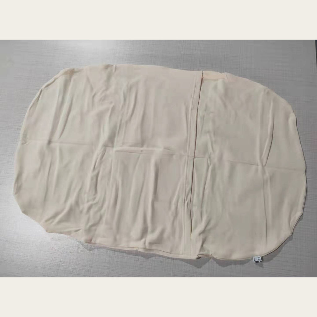 Couverture bébé beige vue à plat