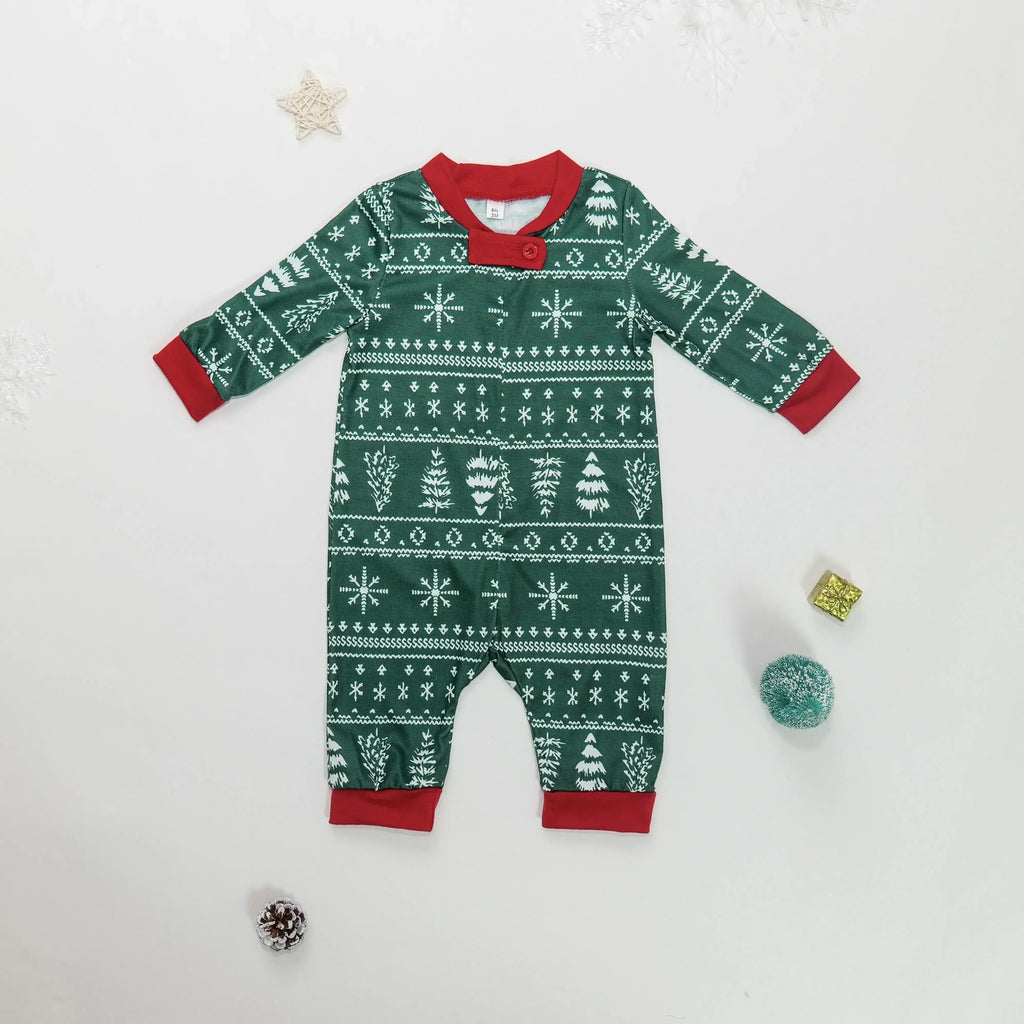 Format bébé du pyjama de Noël familial