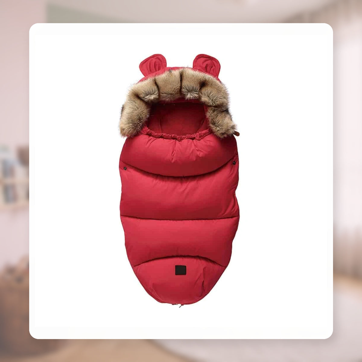 Gigoteuse chaude bébé à capuche, variante rouge