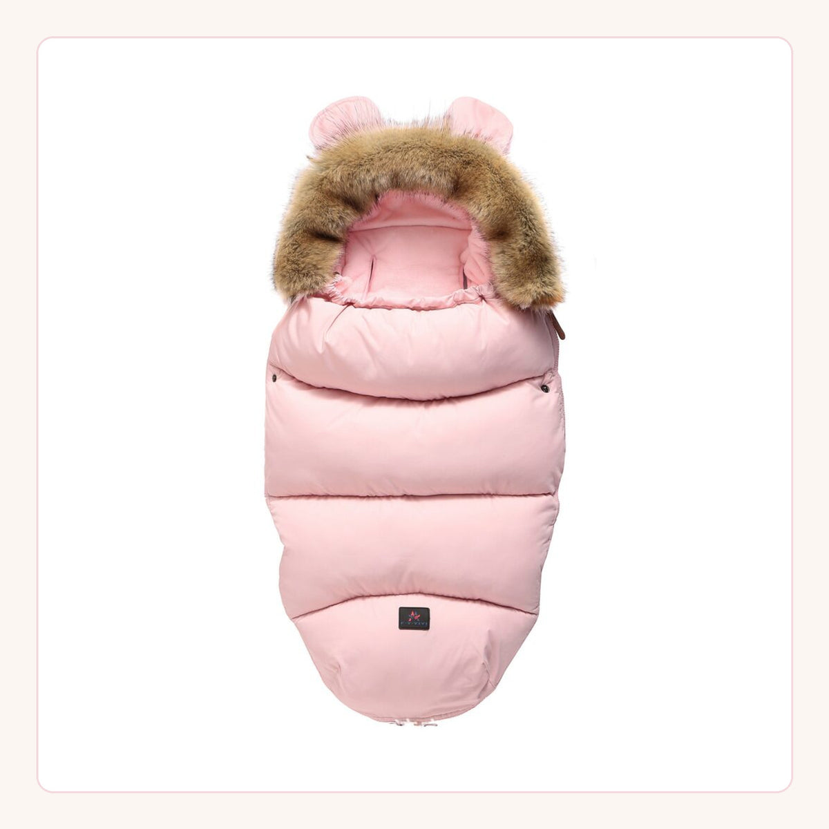 Nid d’ange rose pour poussette bébé