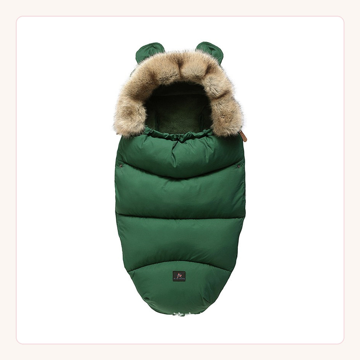 Nid d’ange vert pour poussette bébé
