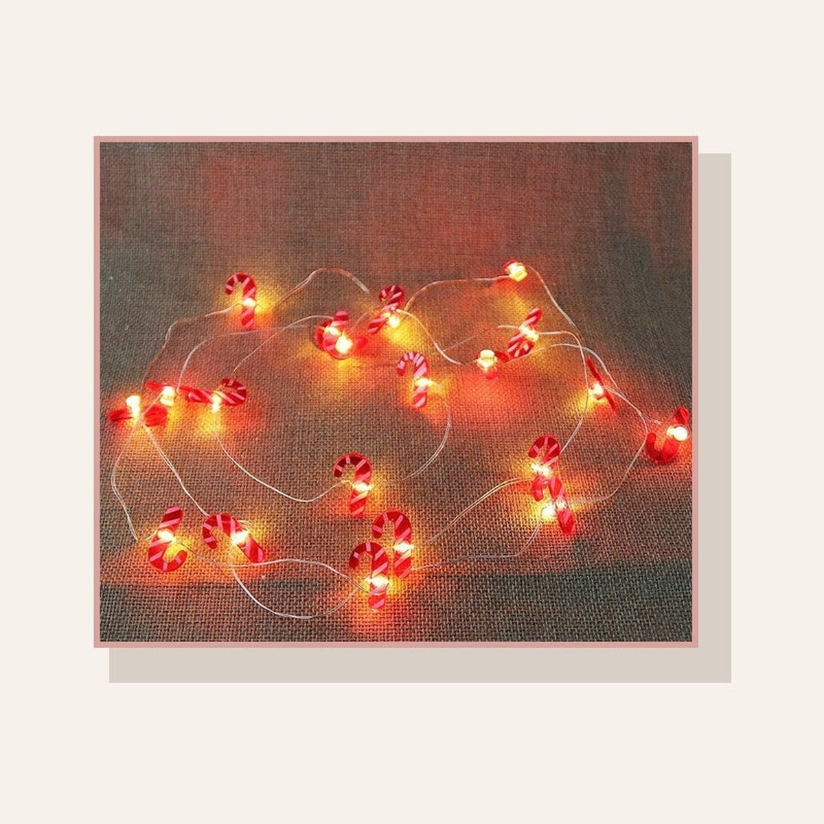 Guirlande lumineuse de Noël, modèle friandises