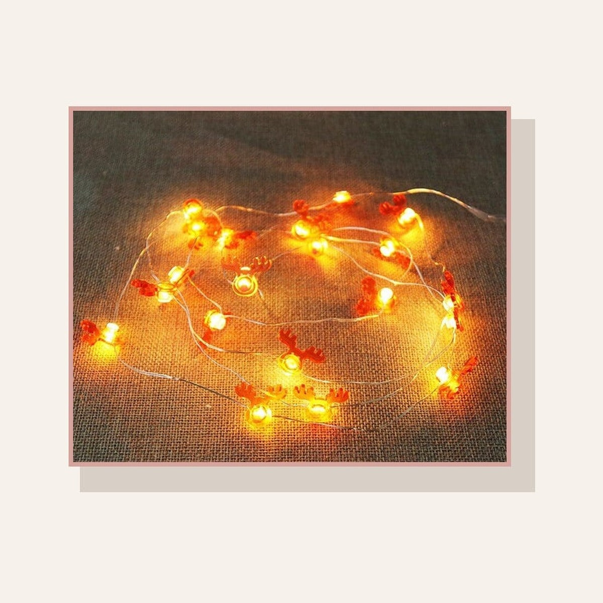 Guirlande lumineuse de Noël, modèle rennes