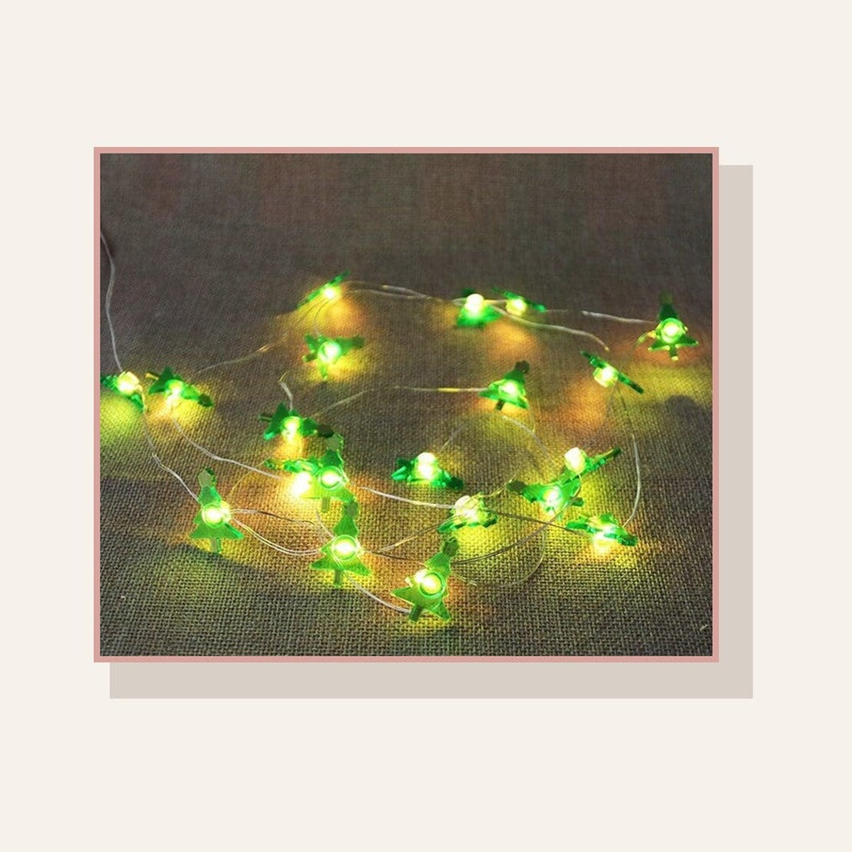Guirlande lumineuse de Noël, modèle sapins