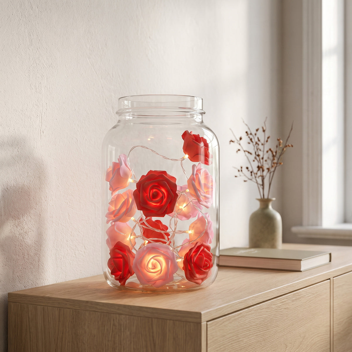 Coloris Rouge et rose : roses rouges et roses alternées