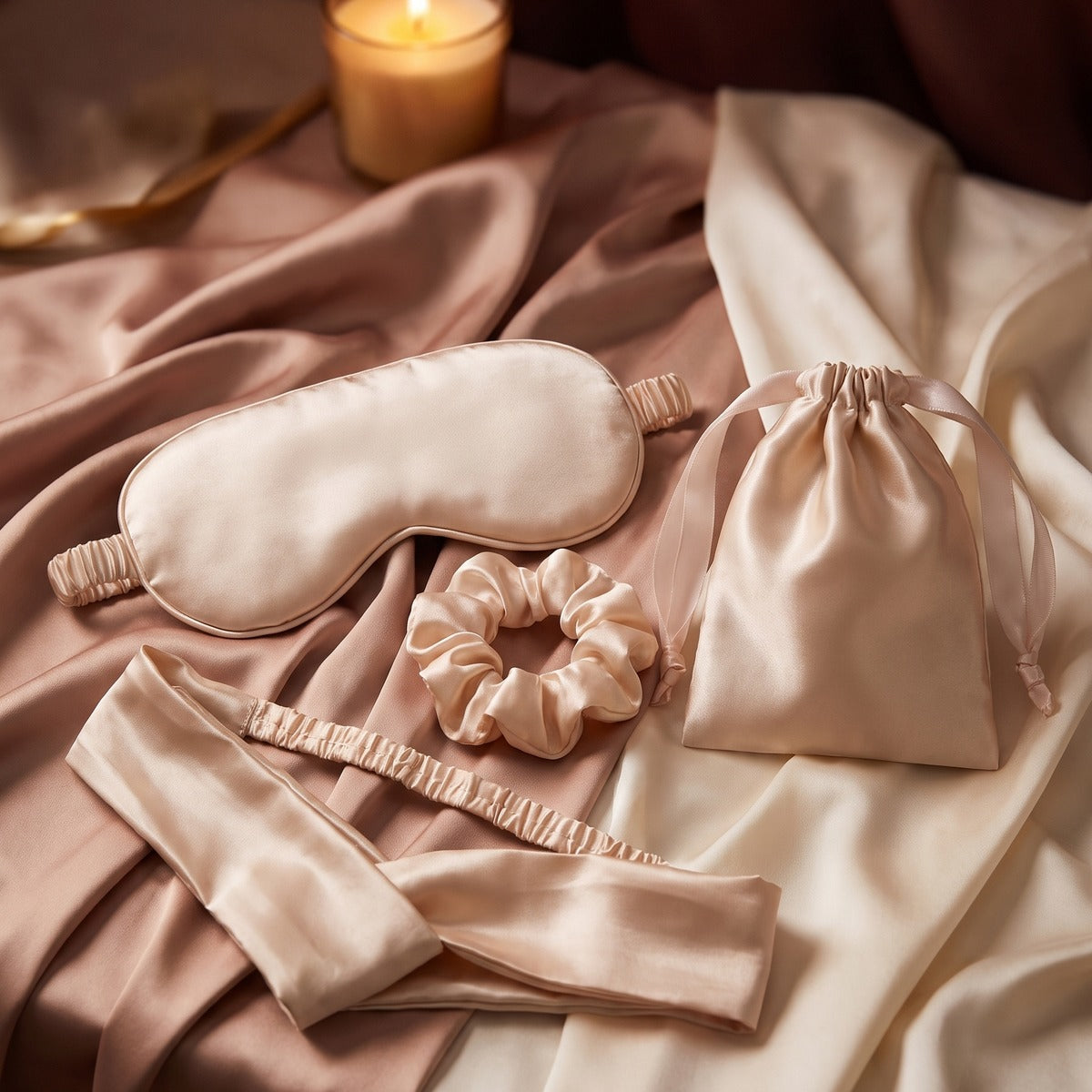 Le kit de nuit posé sur la table de chevet Image