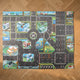 Tapis de jeu circuit voiture décor Grande ville vu du dessus