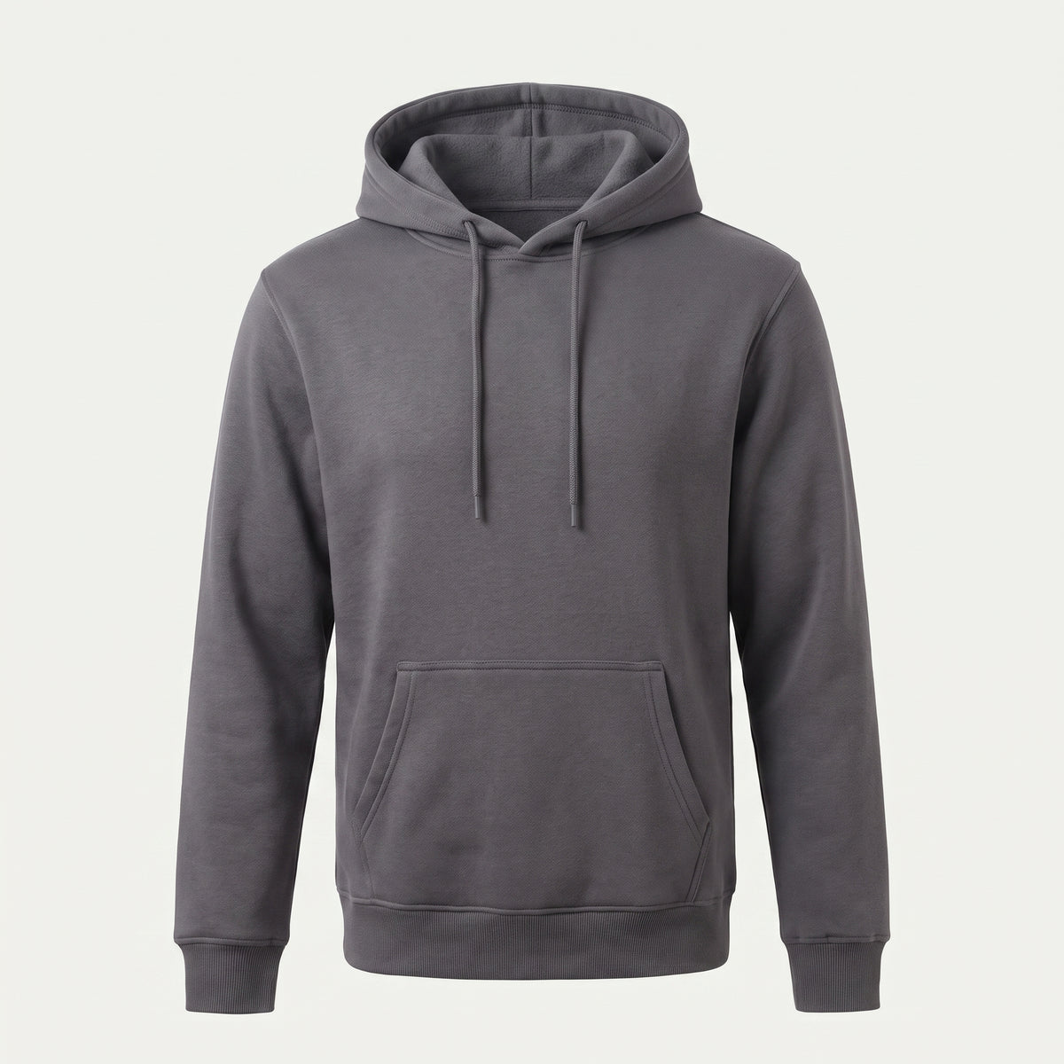 Sweat à capuche homme, coloris Gris foncé, vu de face