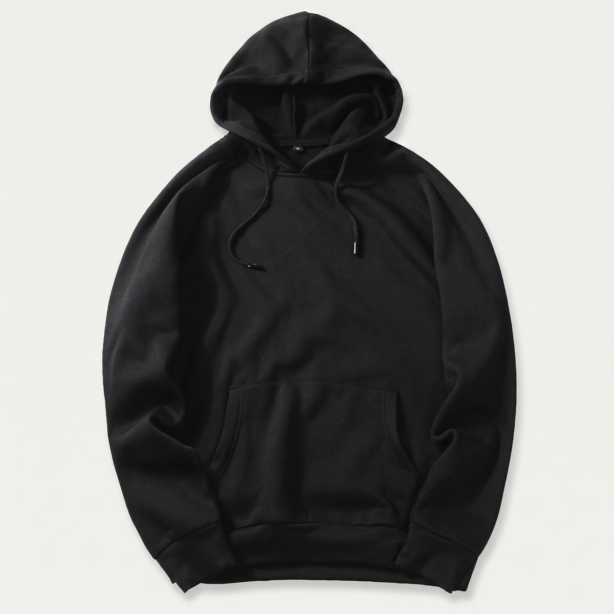 Sweat à capuche homme, coloris Noir, vu de face