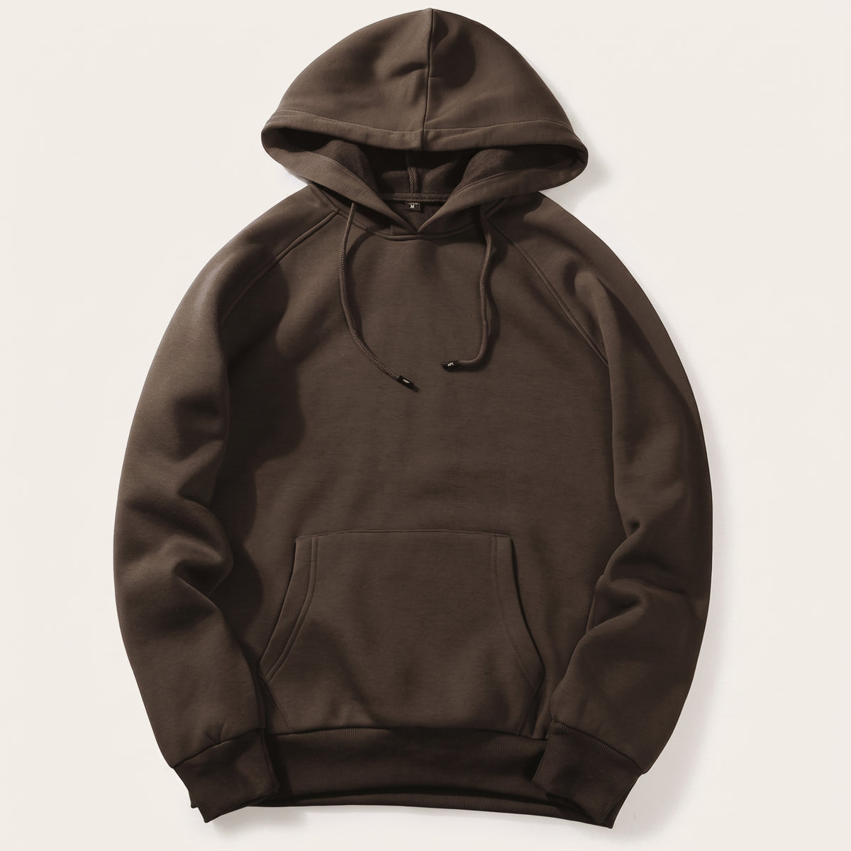 Sweat à capuche homme, coloris Marron, vu de face