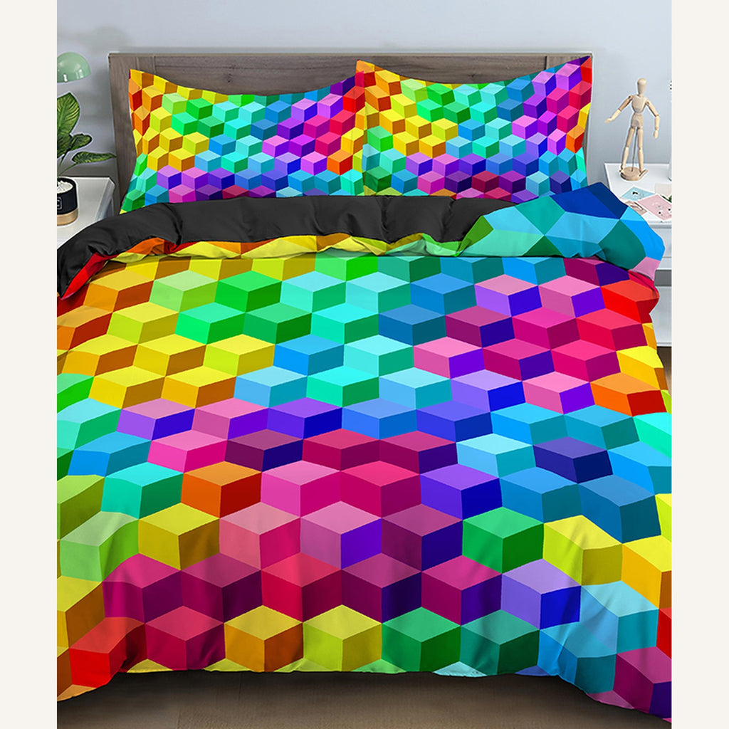 Parure de lit 3D avec le motif Tetris