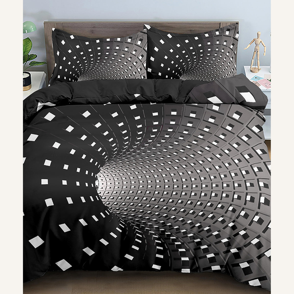 Parure de lit 3D avec le motif Tunnel magique