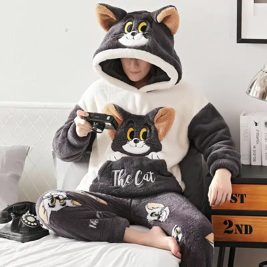 Pyjama pour homme avec capuche