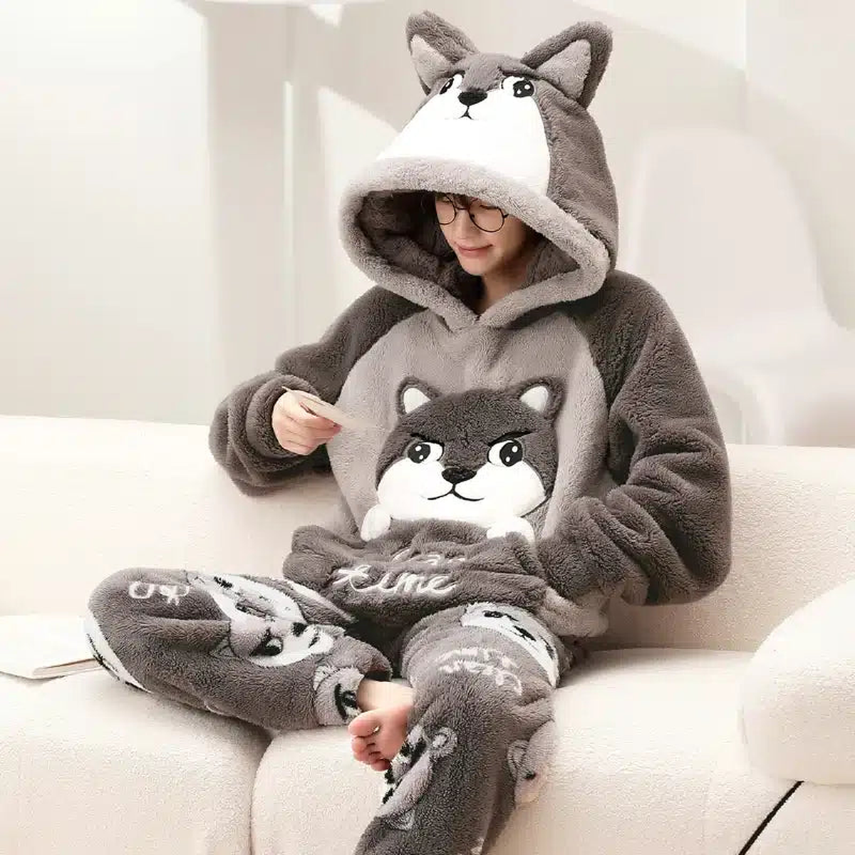 Pyjama pour homme avec capuche