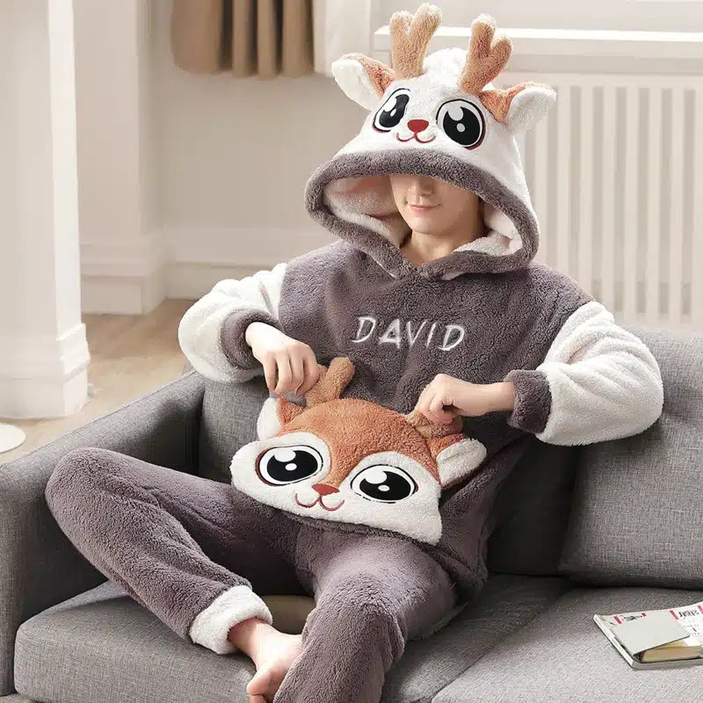 Pyjama pour homme avec capuche