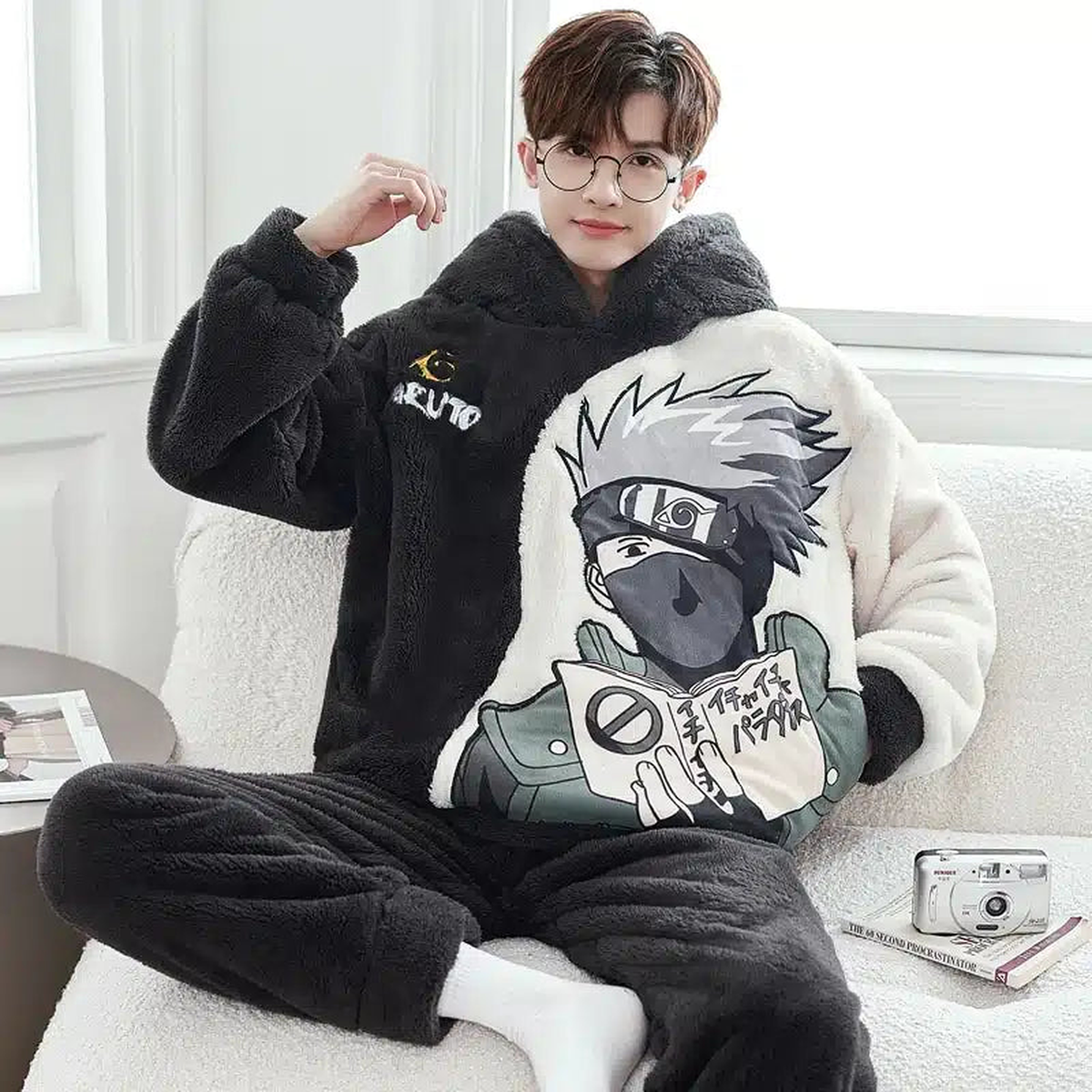 Pyjama pour homme avec capuche