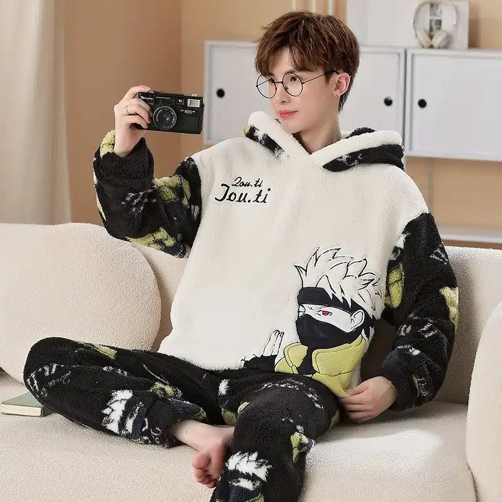Pyjama pour homme avec capuche