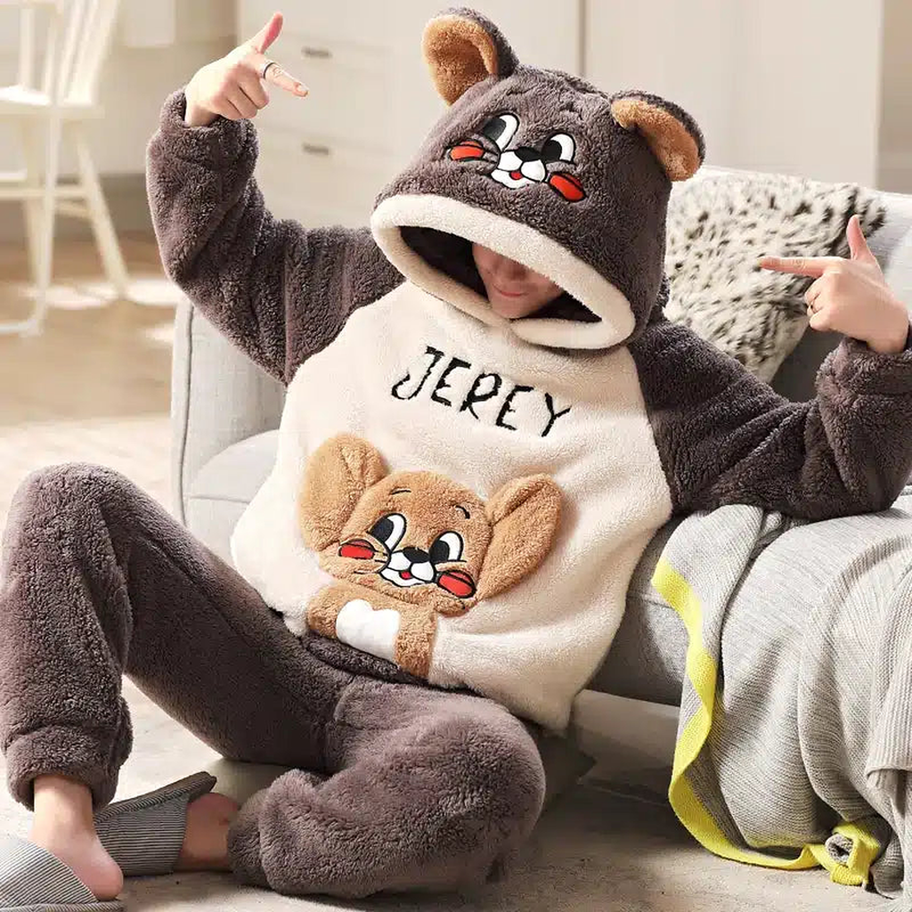 Pyjama pour homme avec capuche