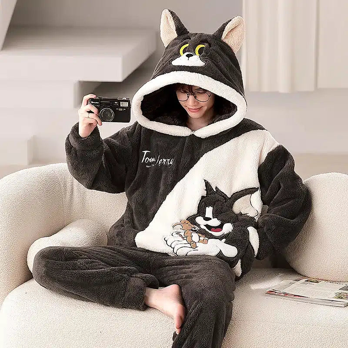 Pyjama pour homme avec capuche