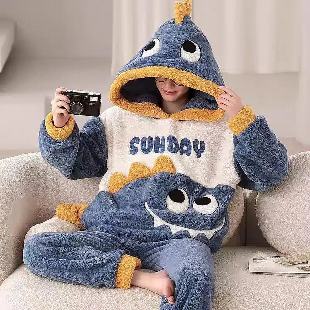 Pyjama pour homme avec capuche