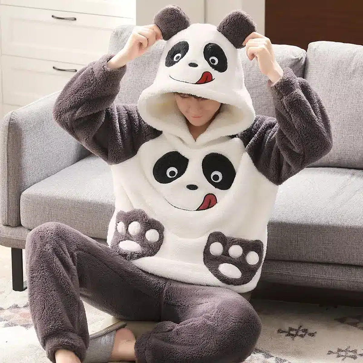 Pyjama pour homme avec capuche