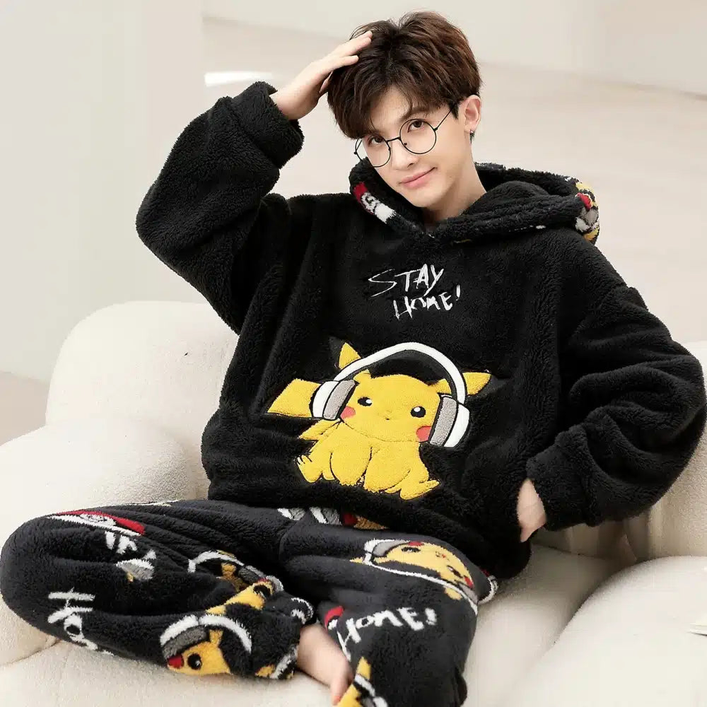 Pyjama pour homme avec capuche