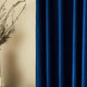 Rideau occultant en velours bleu foncé