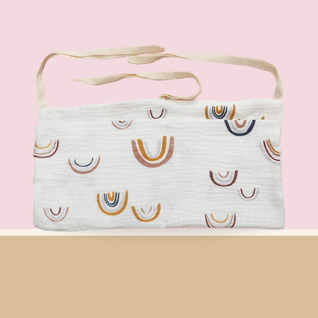 Sac de rangement lit bébé modèle 7 à arcs colorés