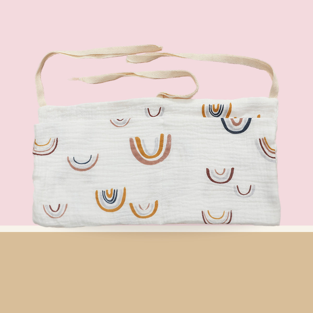 Sac de rangement lit bébé modèle 7 à arcs colorés