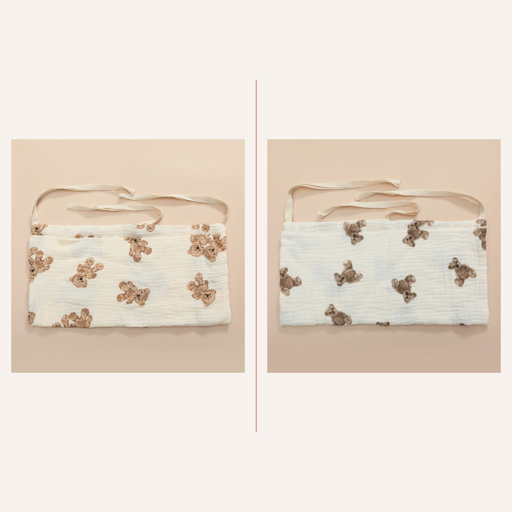Sacs de rangement lit bébé modèles 2 et 3 à animaux bruns