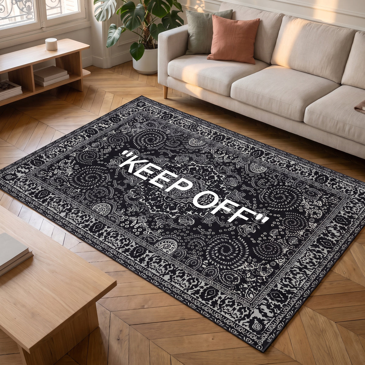 Tapis Keep Off vu de face, en entier