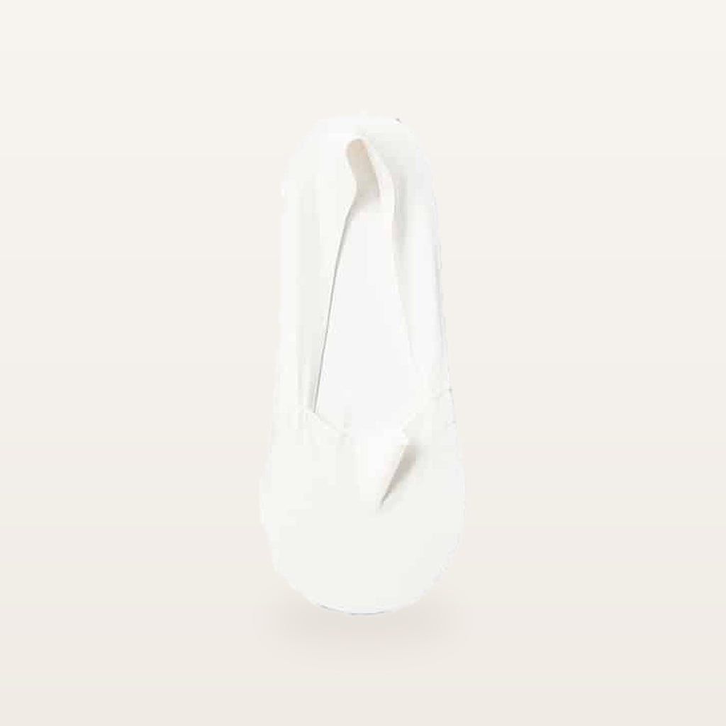 Lot de trois paires de socquettes invisibles blanc cassé