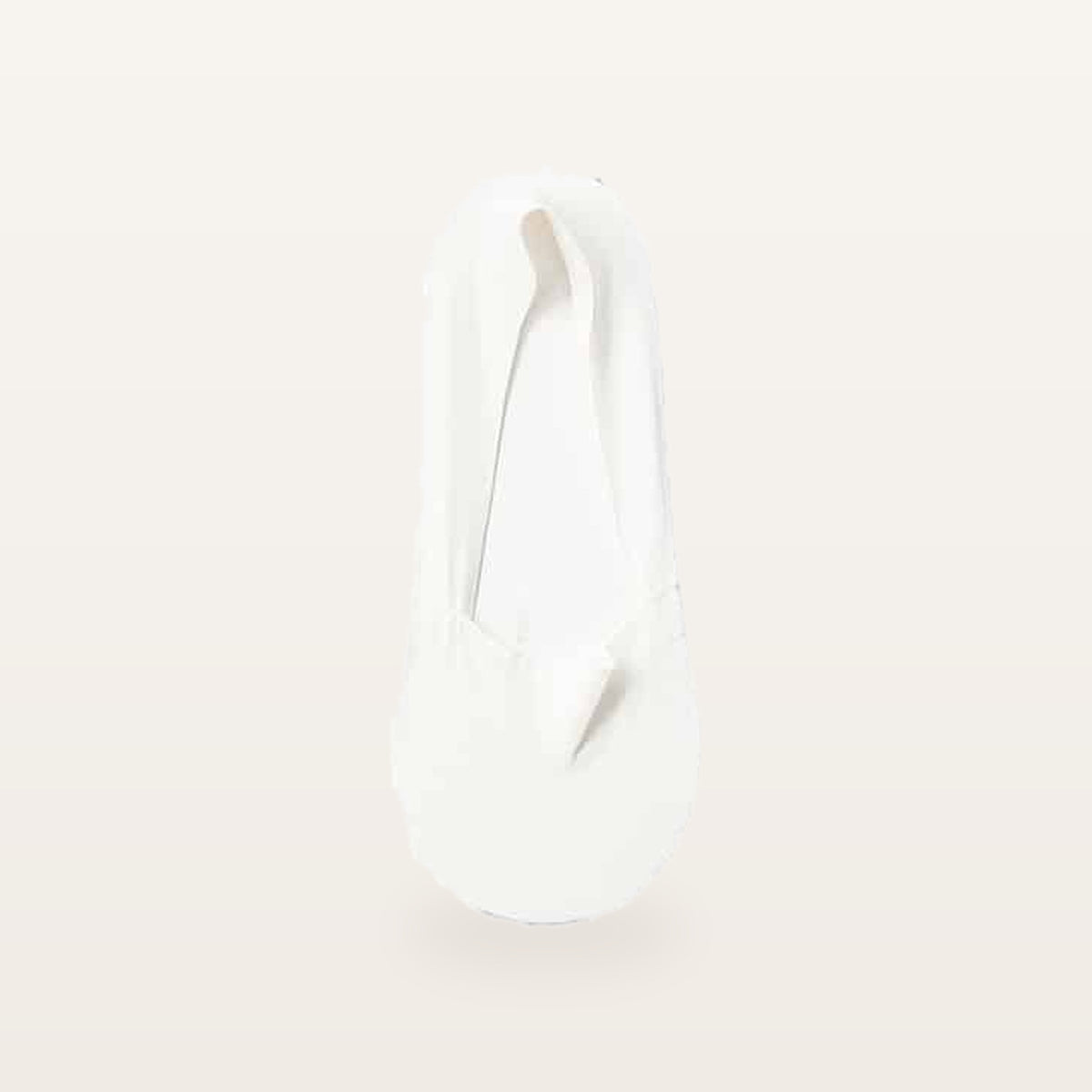 Lot de trois paires de socquettes invisibles blanc cassé