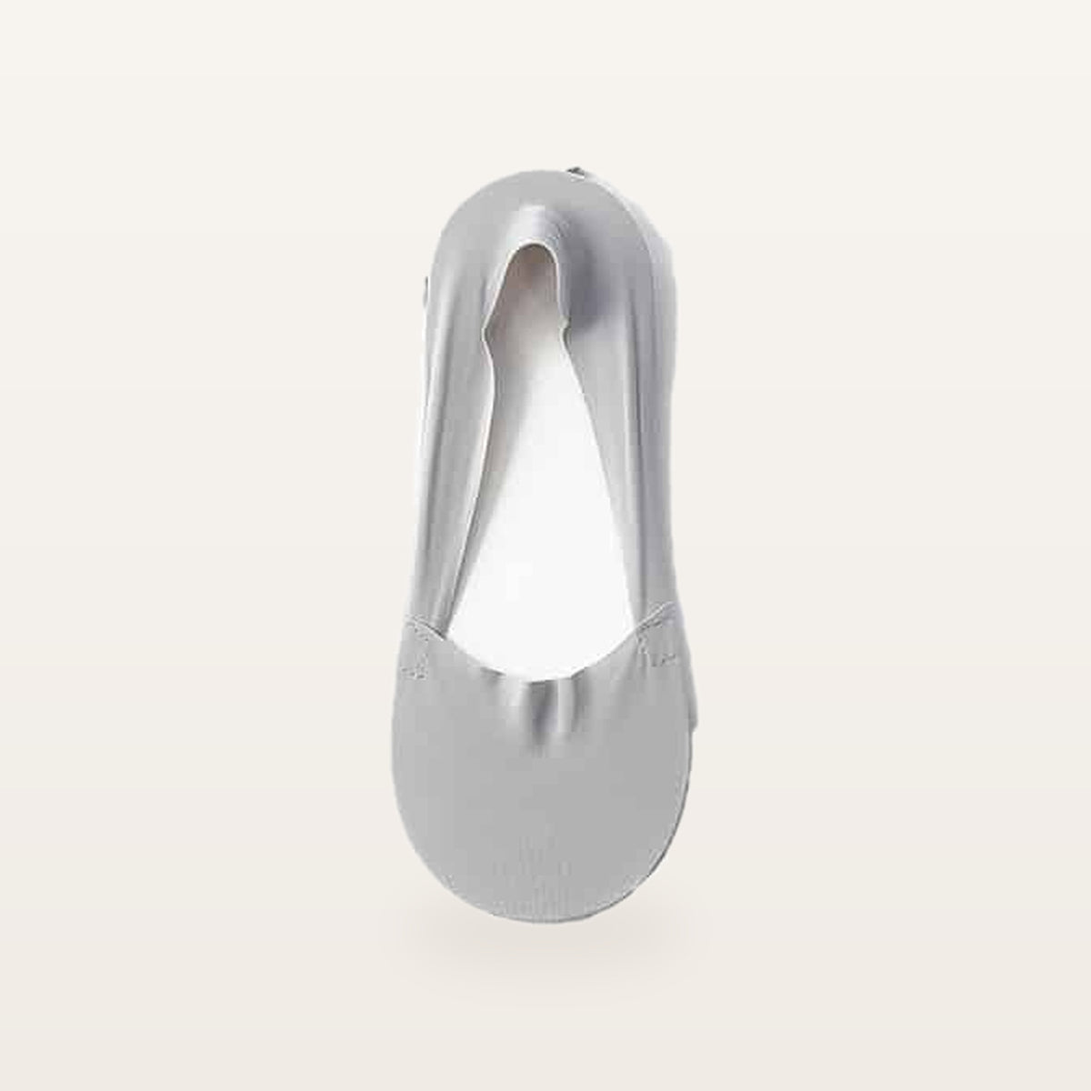Lot de trois paires de socquettes invisibles gris clair