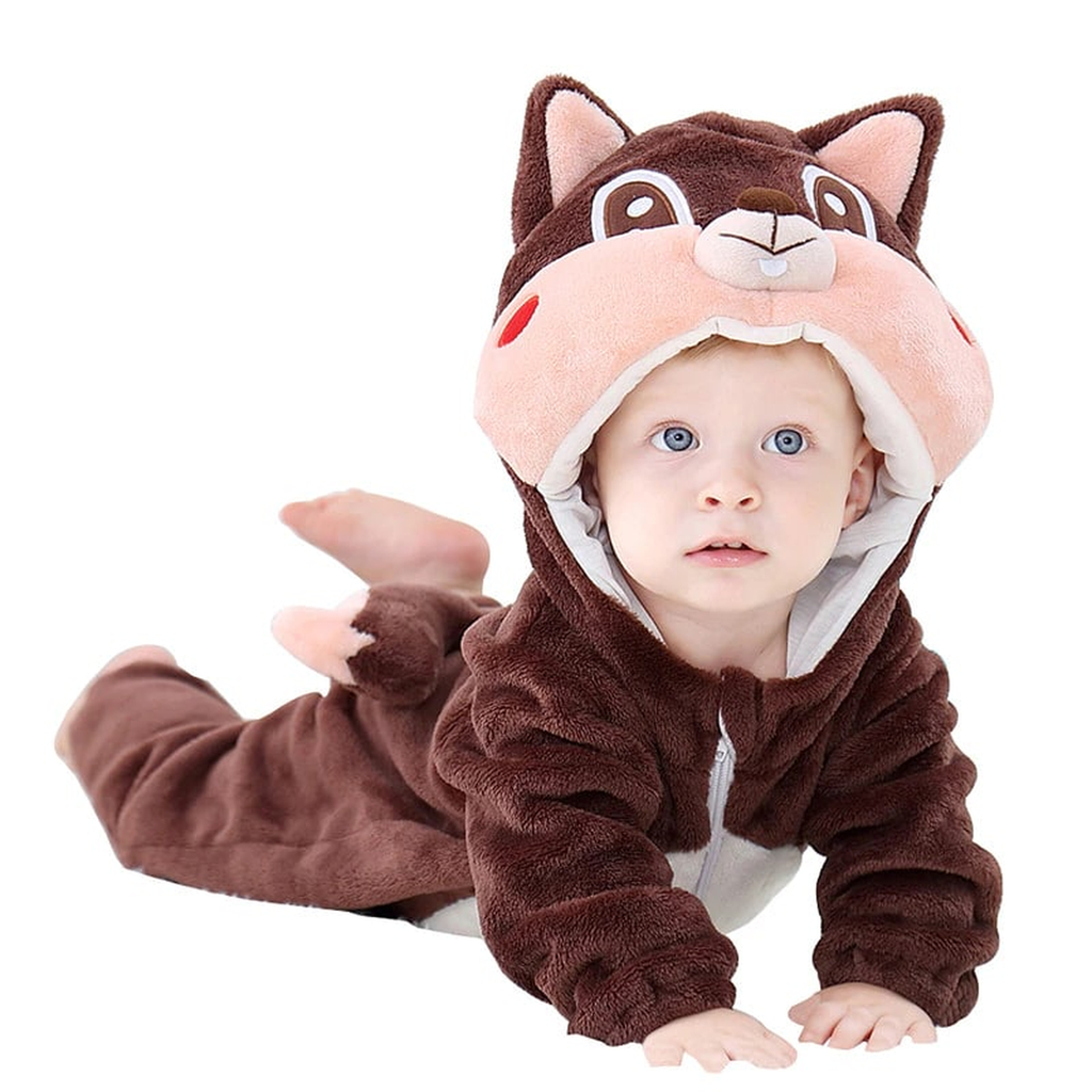 Combinaison déguisement pour bébé, modèle écureuil