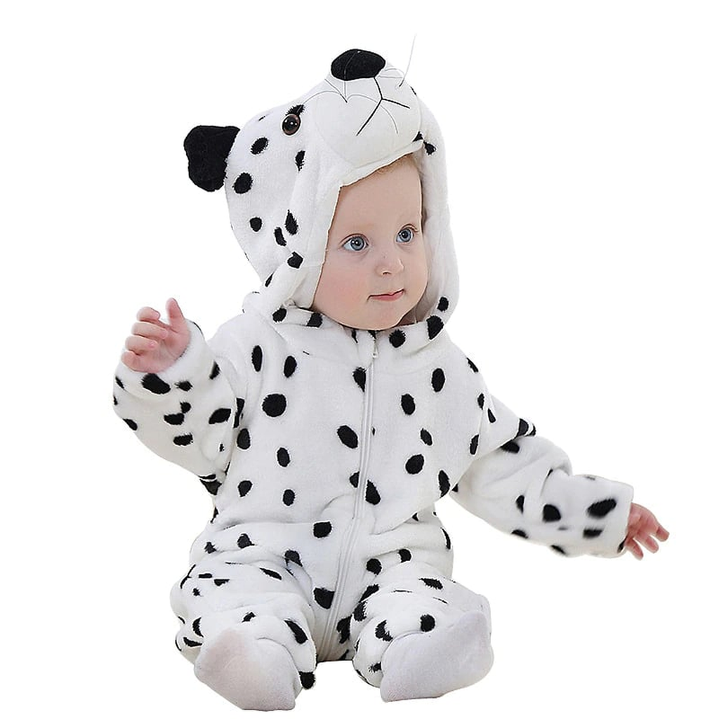Combinaison déguisement pour bébé, modèle dalmatien
