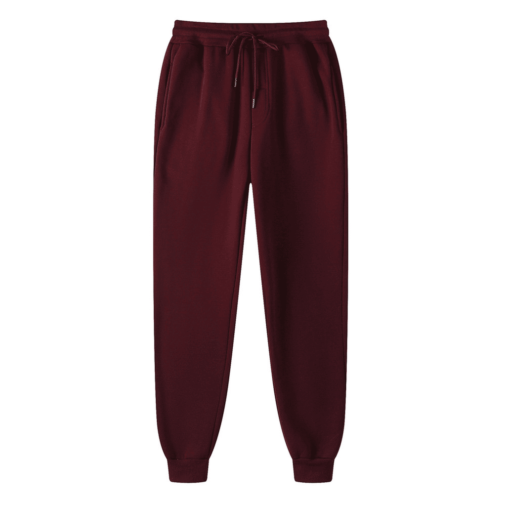 Pantalon de jogging pour homme, coloris bordeaux