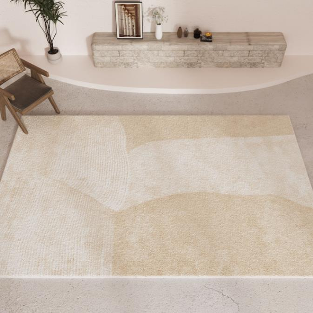 Tapis cocooning effet jardin zen