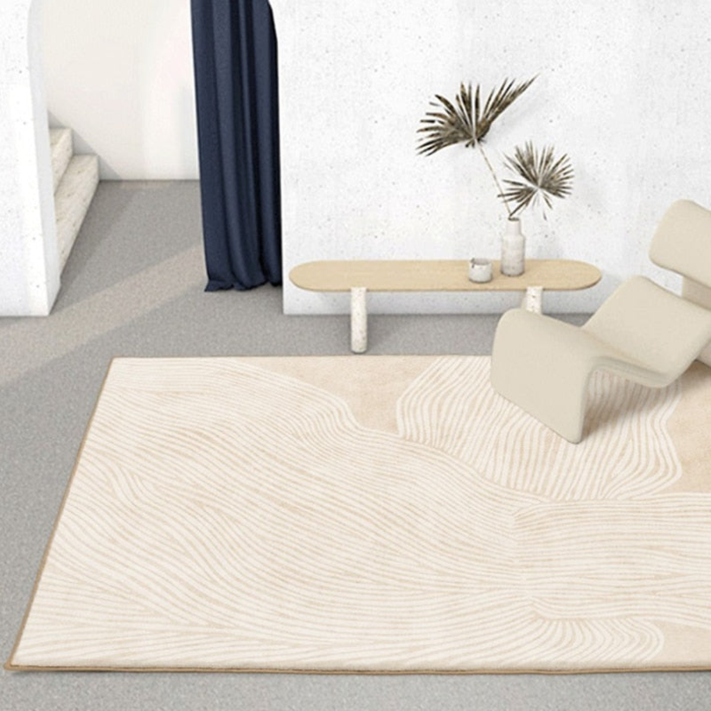 Tapis cocooning effet jardin zen