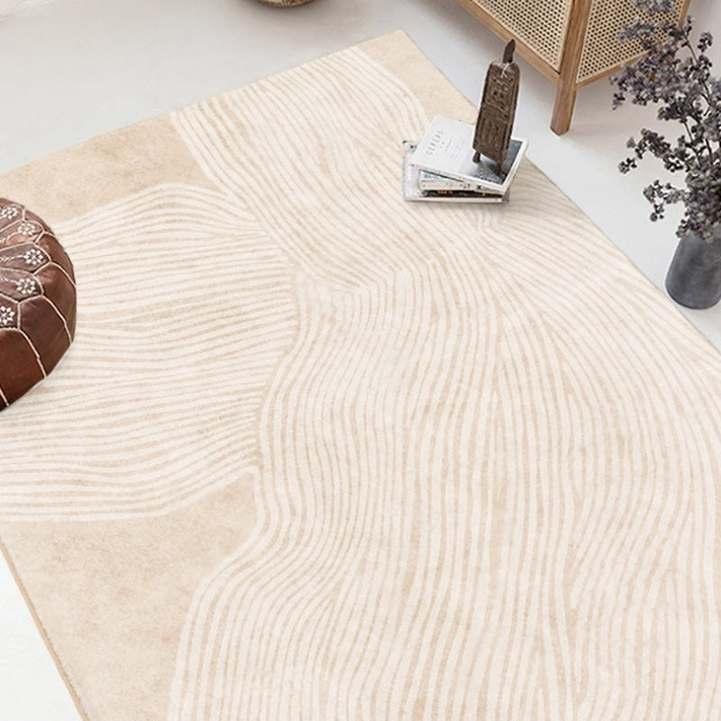 Tapis cocooning effet jardin zen
