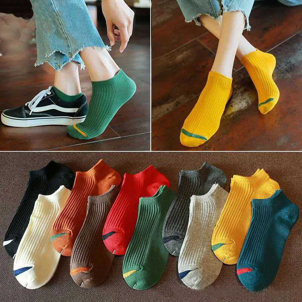 Chaussettes de sport à motifs traits, lot de dix paires