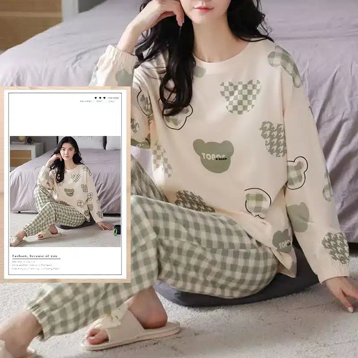 Très beau pyjama cocooning pour femme